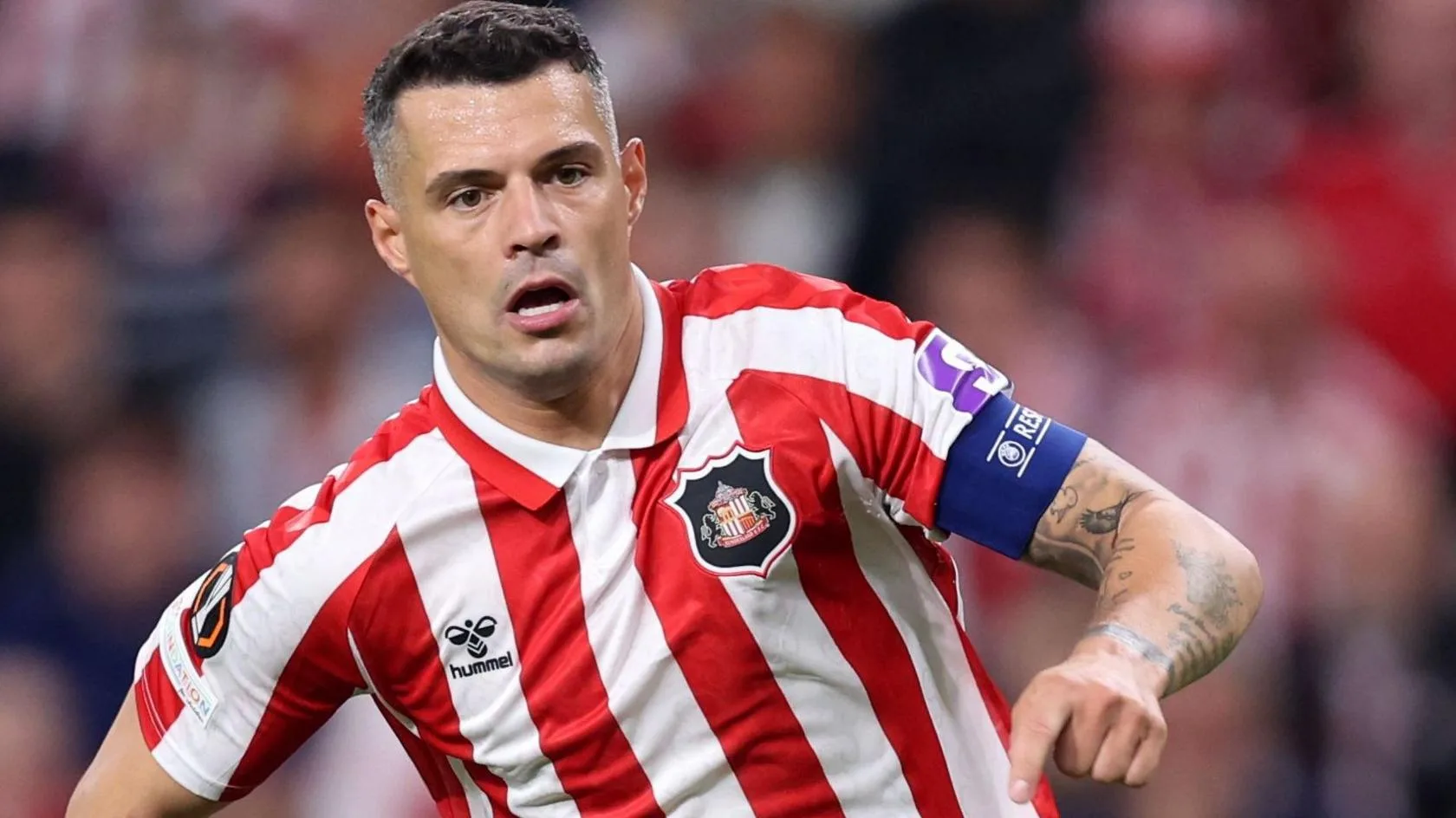 Granit Xhaka in action for Sunderland