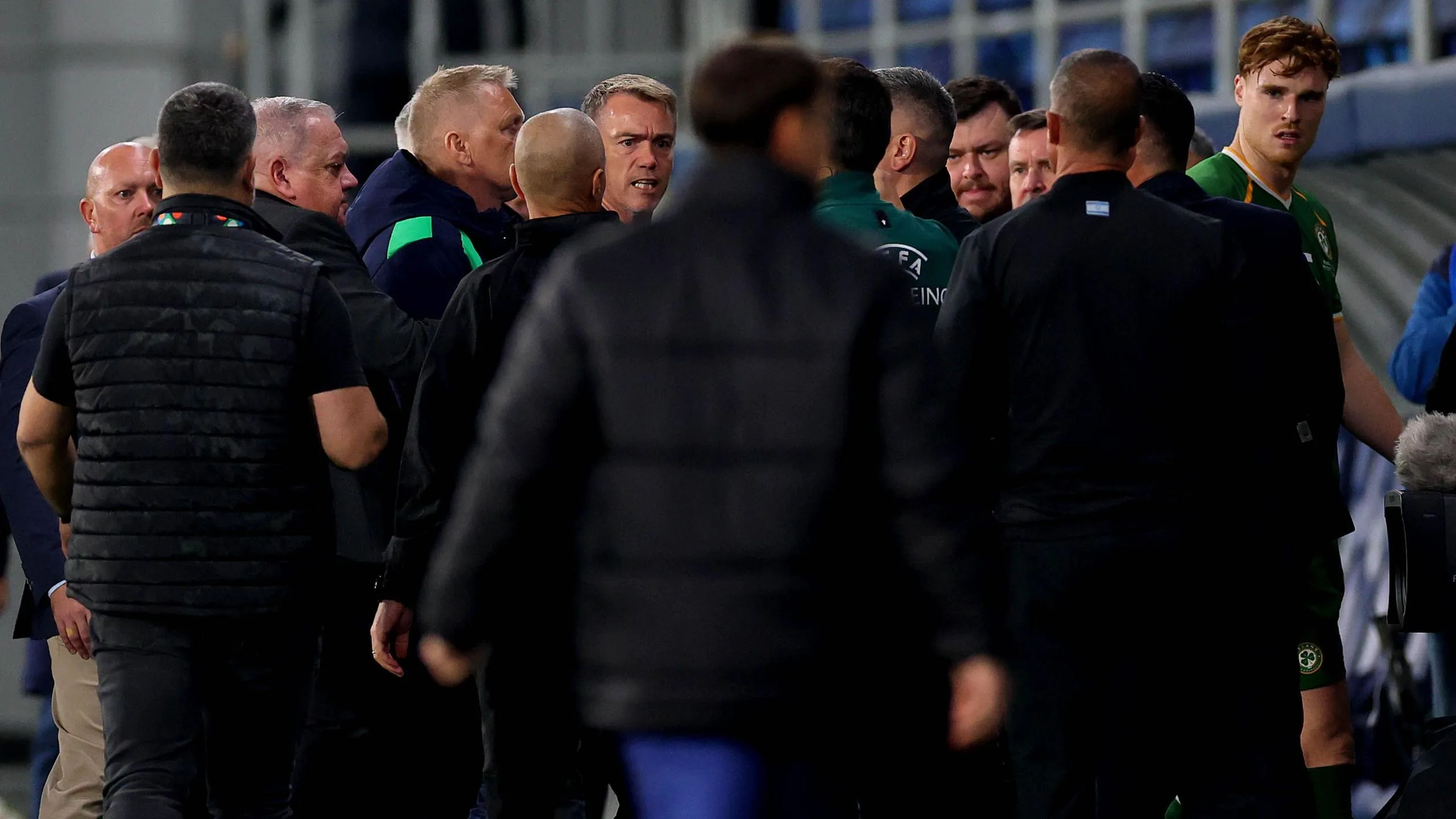 Republic of Ireland and Israel clash at half-time