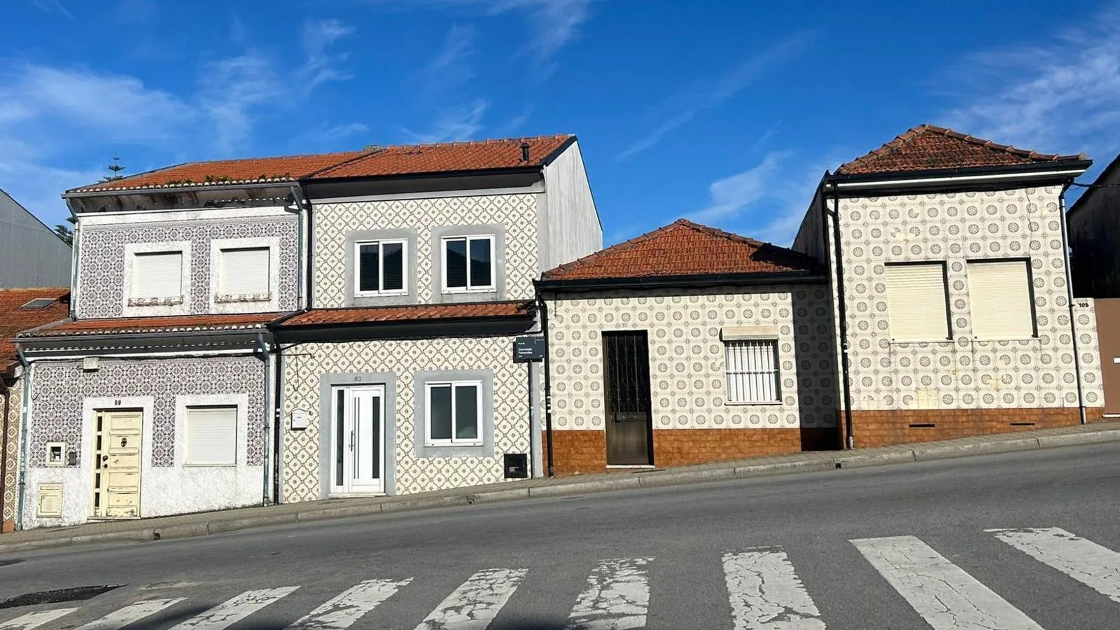 A general view of the street where Rui Pinto grew up in Portugal