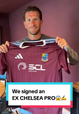 Farnham Town, who were playing in the ninth tier of English football in 2023-24, announced on social media that they had signed Sam in July 2026
