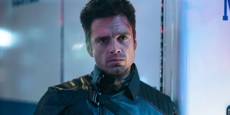 Sebastian Stan as Bucky Barnes in The Falcon and the Winter Soldier.
