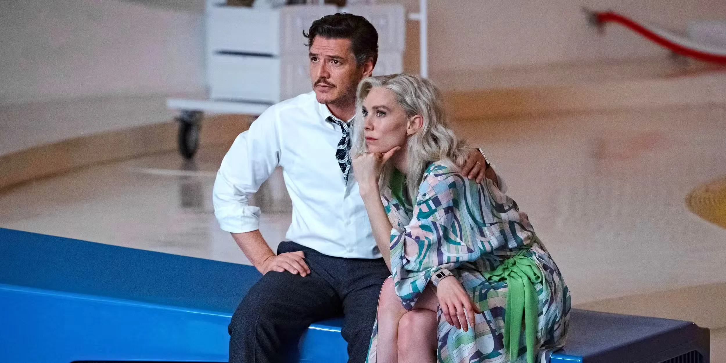 Pedro Pascal and Vanessa Kirby in The Fantastic Four: First Steps