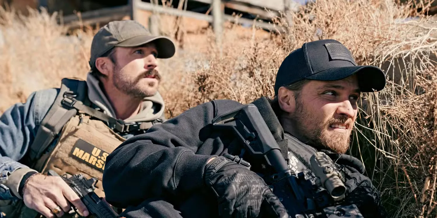 Riley Green and Luke Grimes in Marshals