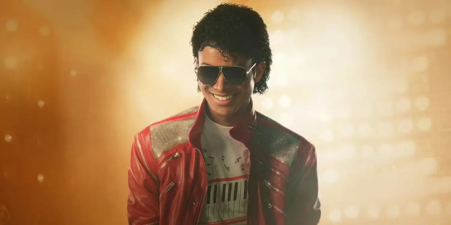 Jaafar Jackson as Michael Jackson in a poster image for Michael (2026)