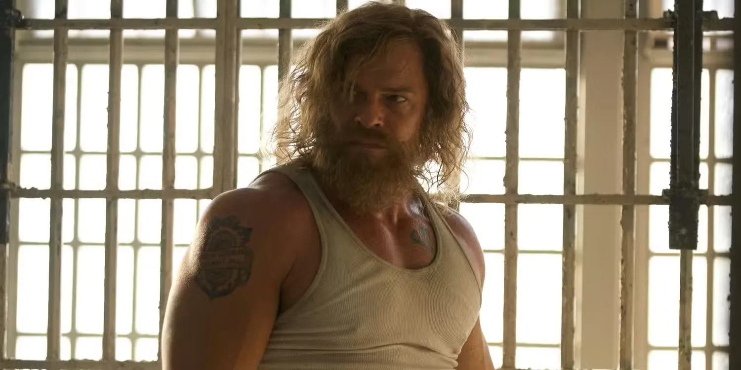 Alan Ritchson starring as John Miller in the 1970s-set action thriller Motor City