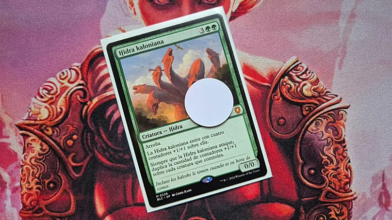 One of the cards Cristian has adapted so that he can play