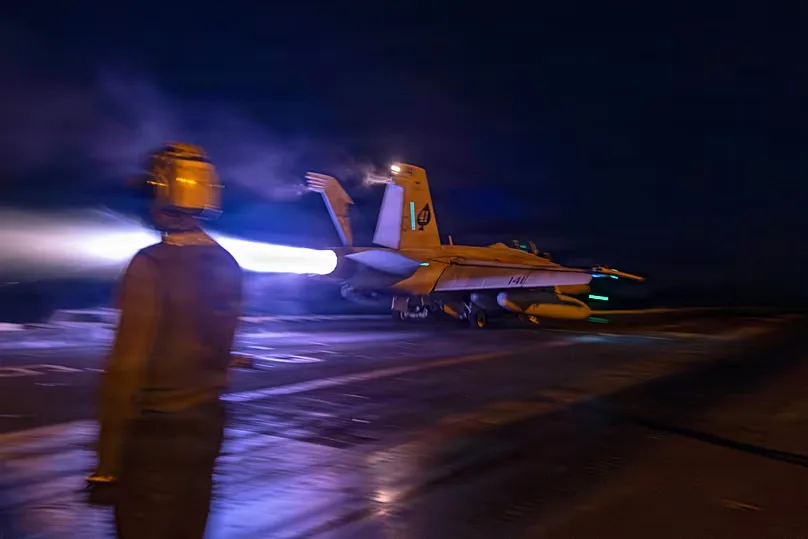 US aircraft carriers played a role during the attack on Iran