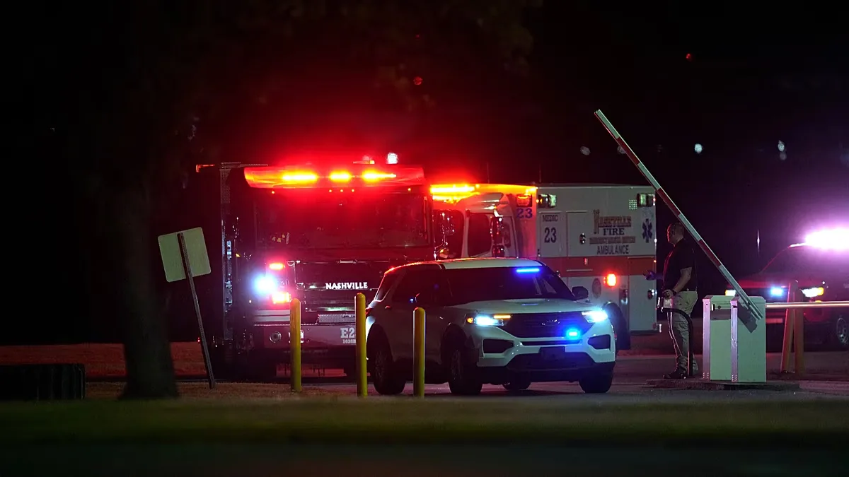Emergency vehicles arrive at Riverbend Maximum Security Institution in Nashville, 30 September, 2026
