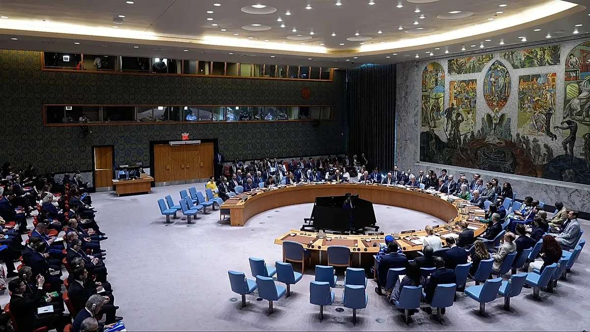 The Security Council meets at United Nations headquarters, Tuesday, May 26, 2026. (AP Photo/Seth Wenig)