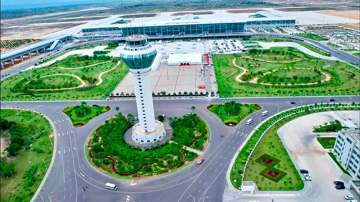 Dr António Agostinho Neto International Airport, near Luanda.
