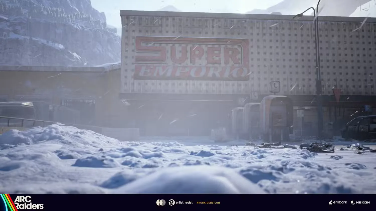 A supermarket in the Arc Raiders Frozen Trail update.