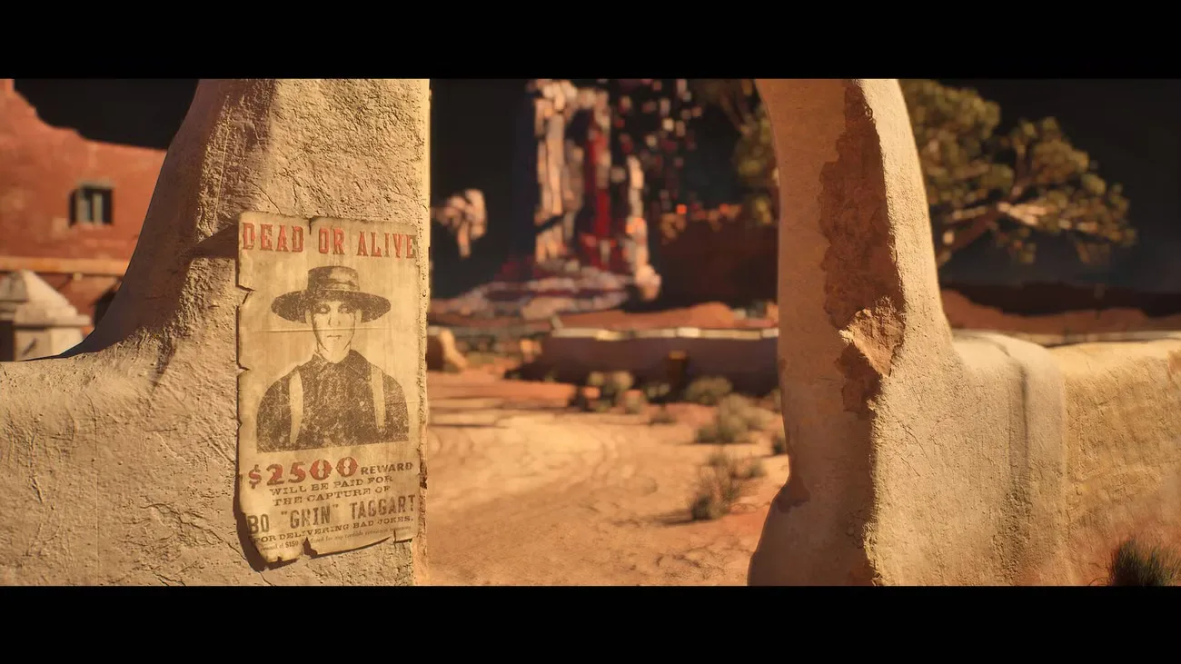 A wanted poster in Guns of Eschaton.