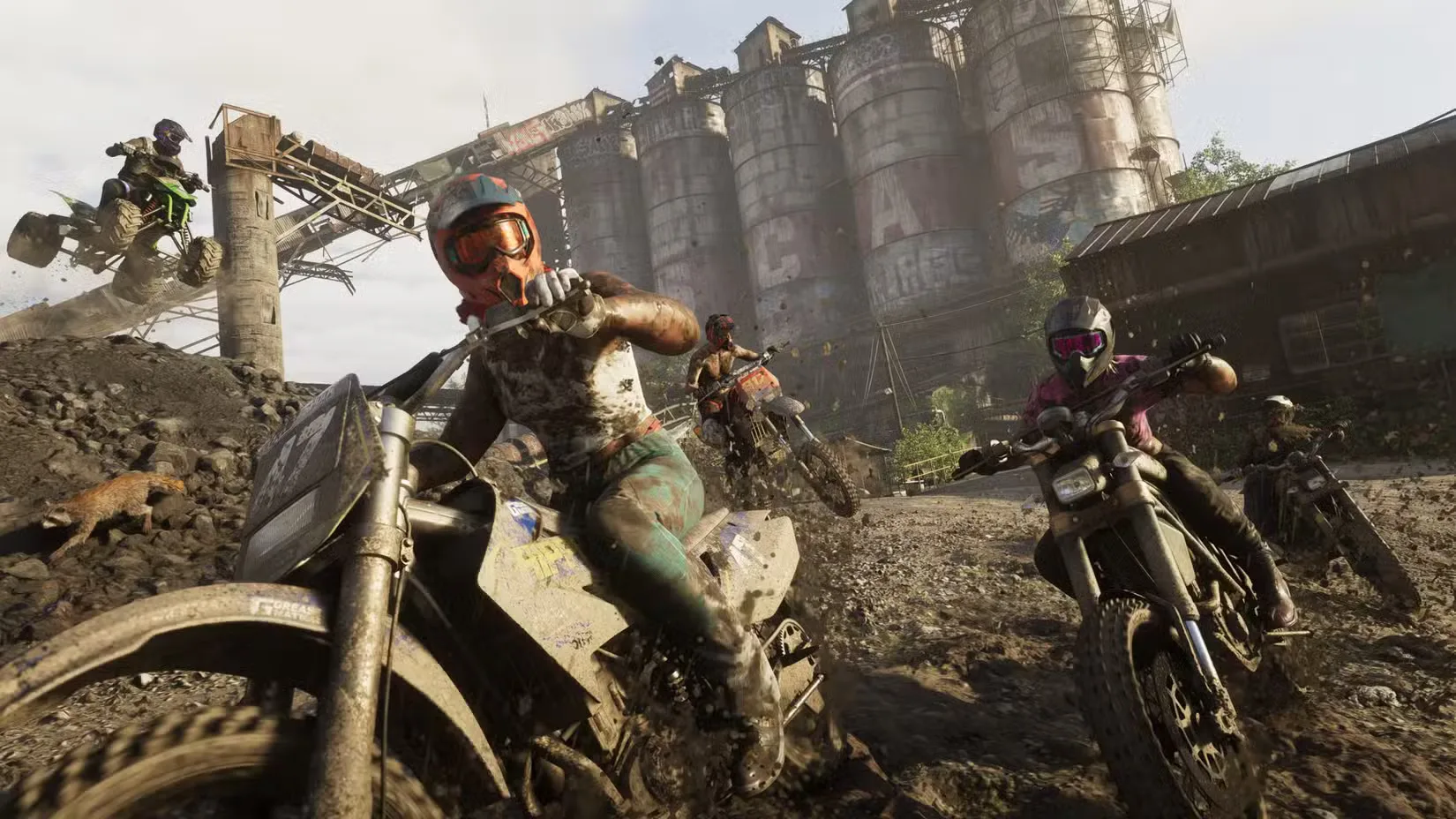 Characters ride motorcycles in Grand Theft Auto 6.